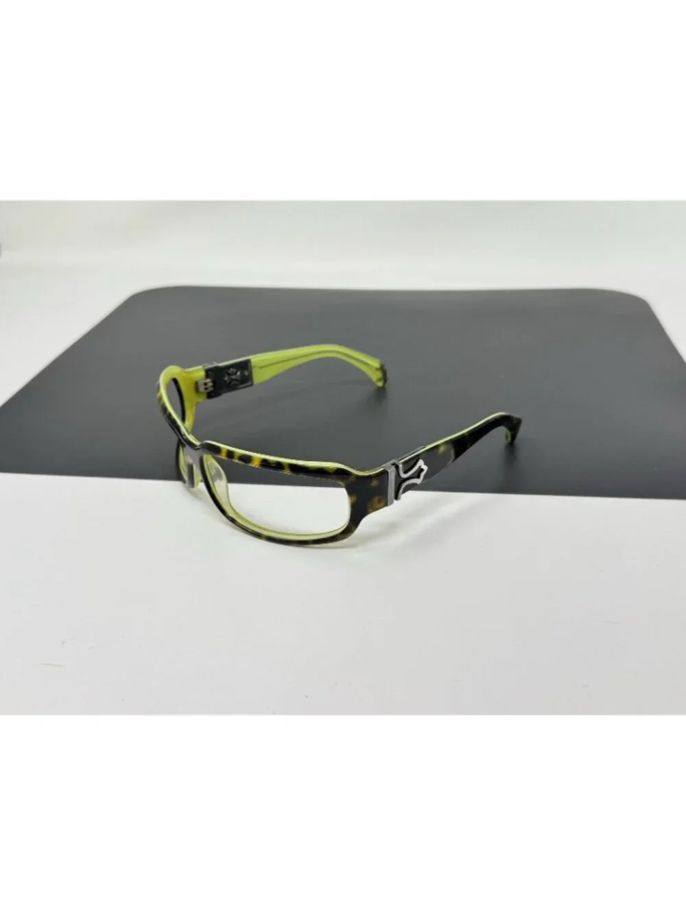 Vintage Chrome Hearts FIX Tortoise Green Sunglasses Japan FRAMES ONLY